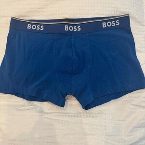 New Men's Royal Blue Boxer Brief Trunks. Hugo Boss. Size Large.